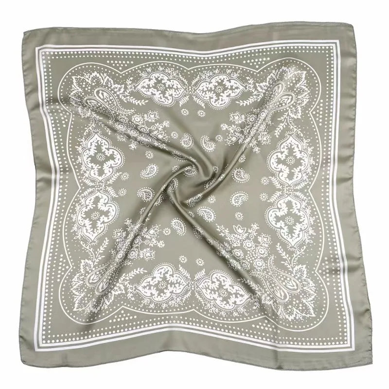 Scarf 70cm Black Hip Hop Bandana Kerchief Paisley