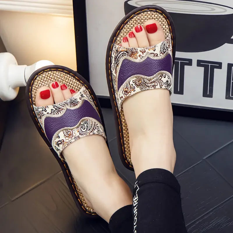 Slides Shoes For Women Flat Pink Sandals