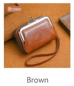 Women's Wallet Fashionable and Minimalist Wrist Strap Short Zero Wallet
