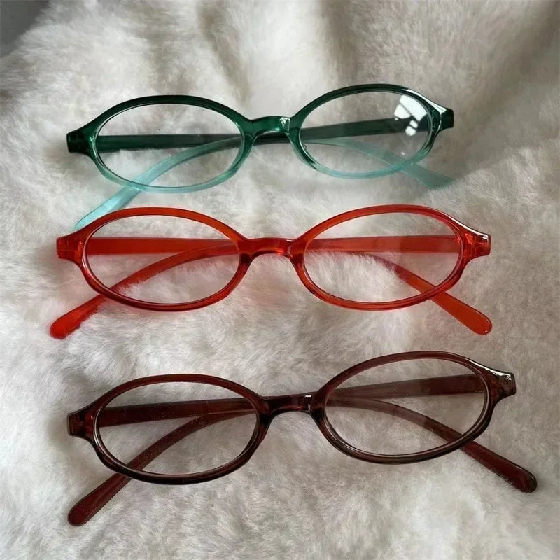 Women Oval Glasses  Blue Light Blocking Eyeglasses