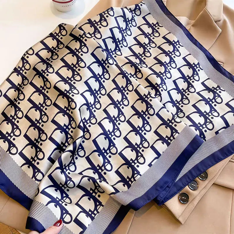 Ladies' Silk imitation Vintage scarf