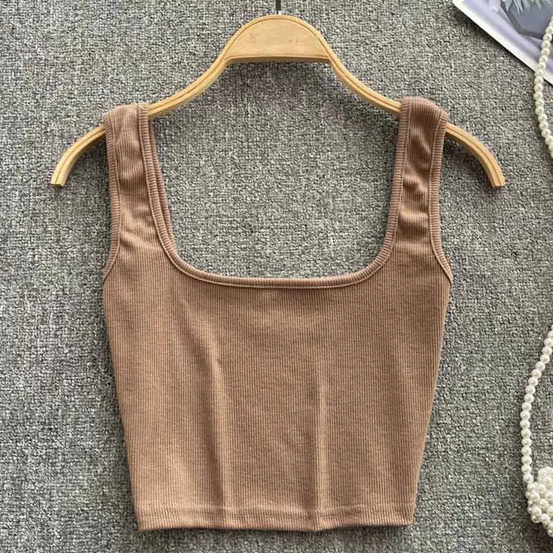 Tank Top Women Sexy Backless Slim Fit Bottoming Blouse