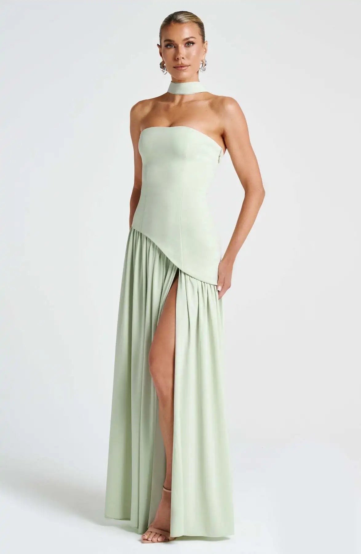 Sheath Solid Color Split Dress Sexy Backless High Split Skirt Women's Clothing