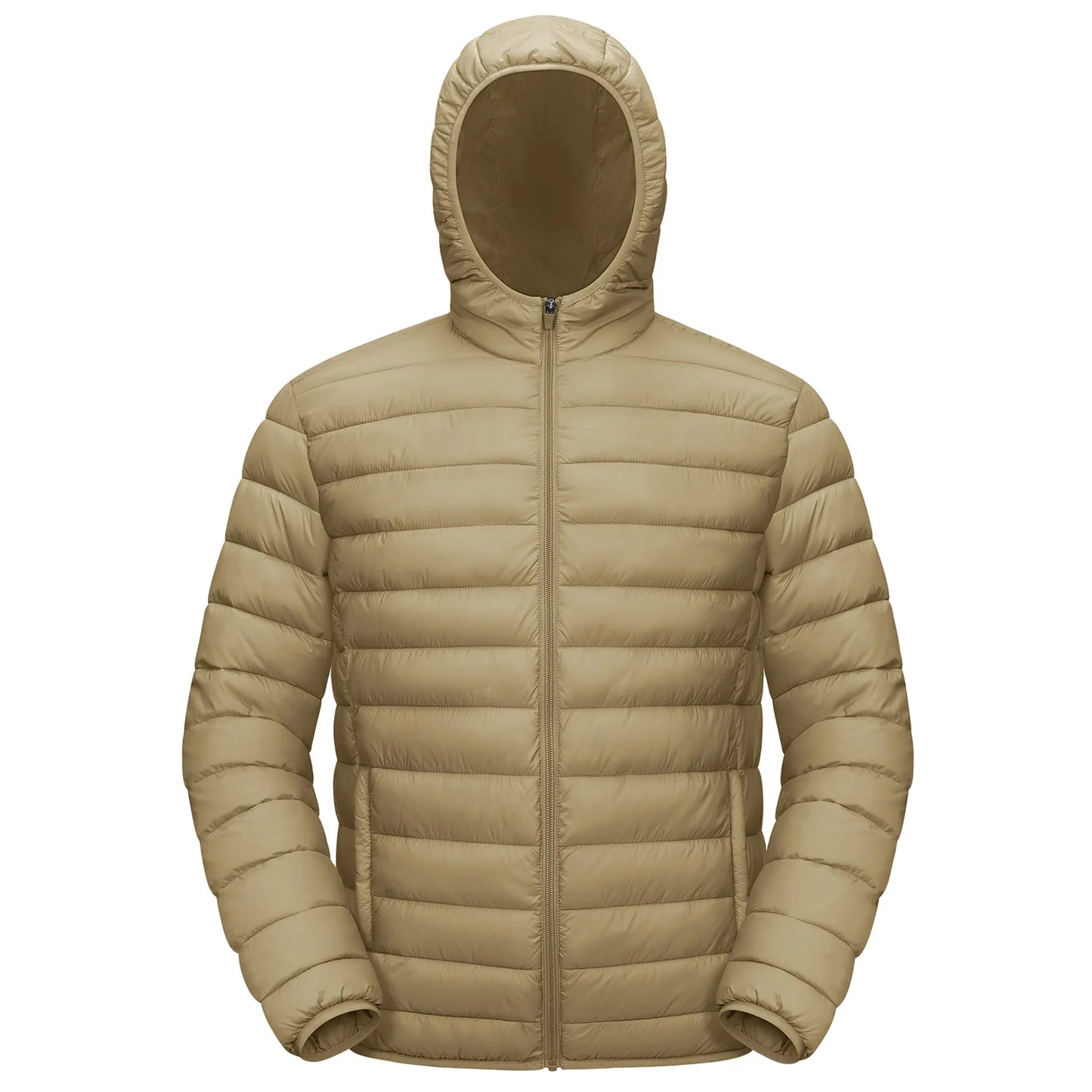 TACVASEN Lightweight Puffer Jackets Mens Water-Repellent Hooded Quilted Jacket
