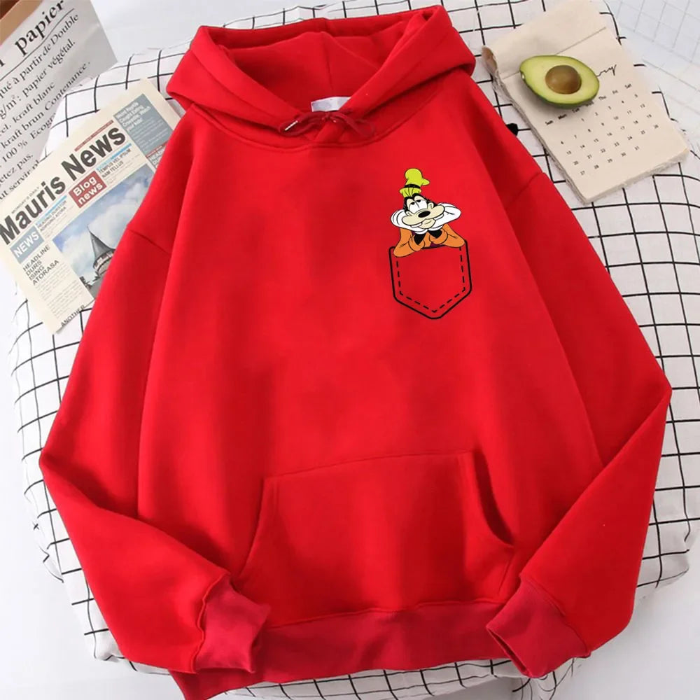 Women's Sweatshirt Goofy Printed  Hoody Pullover Home Outdoor