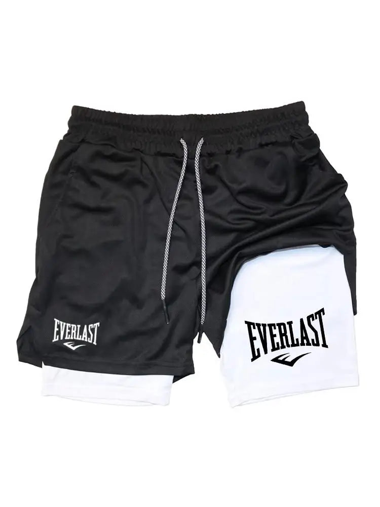 Men Running Shorts 2 In 1 Double-deck