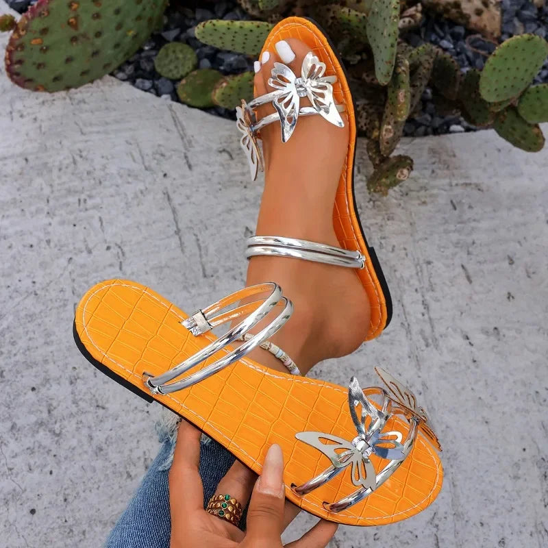 Women's Sandals Summer Comfortable Casual Shoes Flat Slippers
