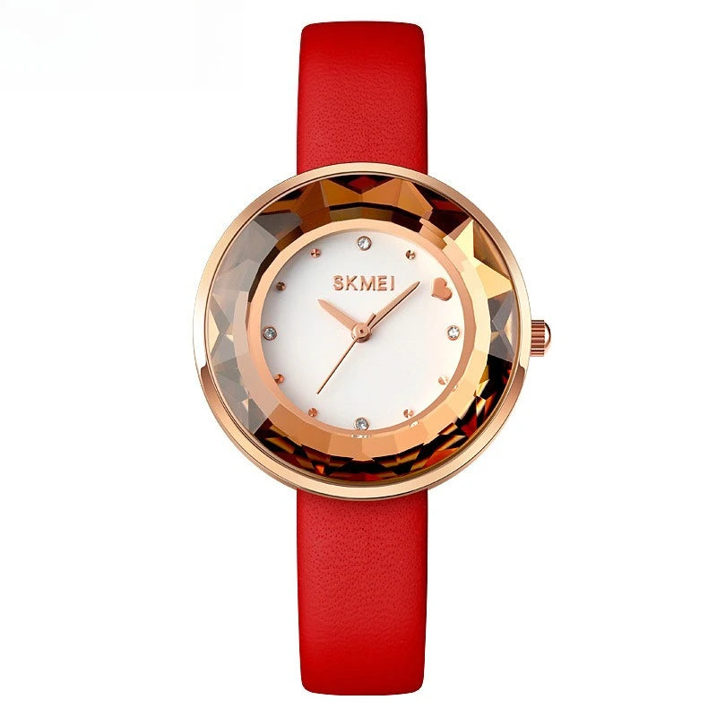 Women's Quartz Watch Screw-Down Crown