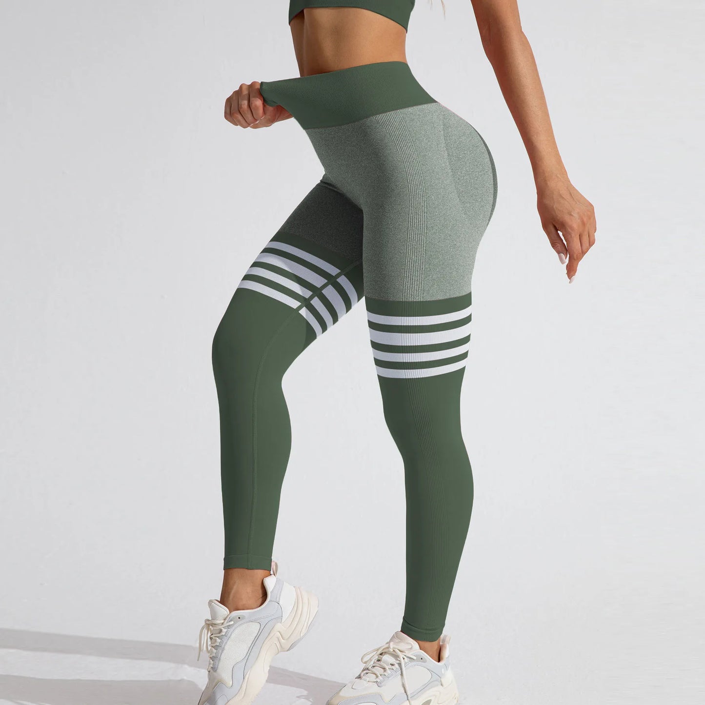 Women V Back  Fitness Athletic Workout Elastic Legging