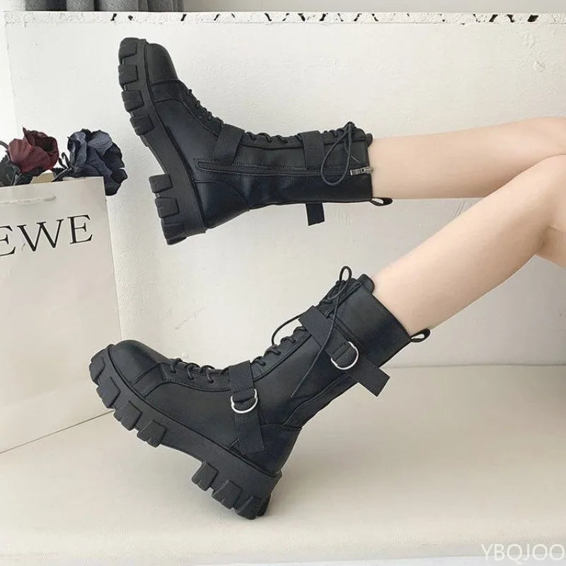 Women's Boots  New comfortable Thick-heeled Shoes