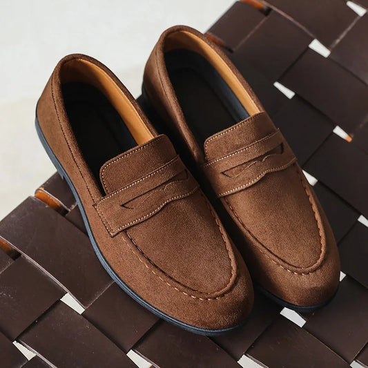 Men's Suede Slip-On Loafers