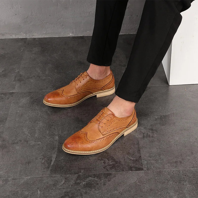 Mens Dress Shoes Breathable Business Formal Shoes