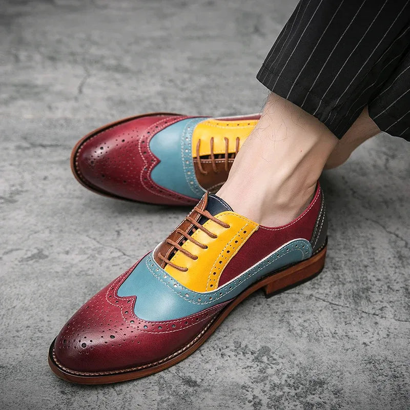 Men's Leather Shoes Casual Comfortable  Dress Shoes
