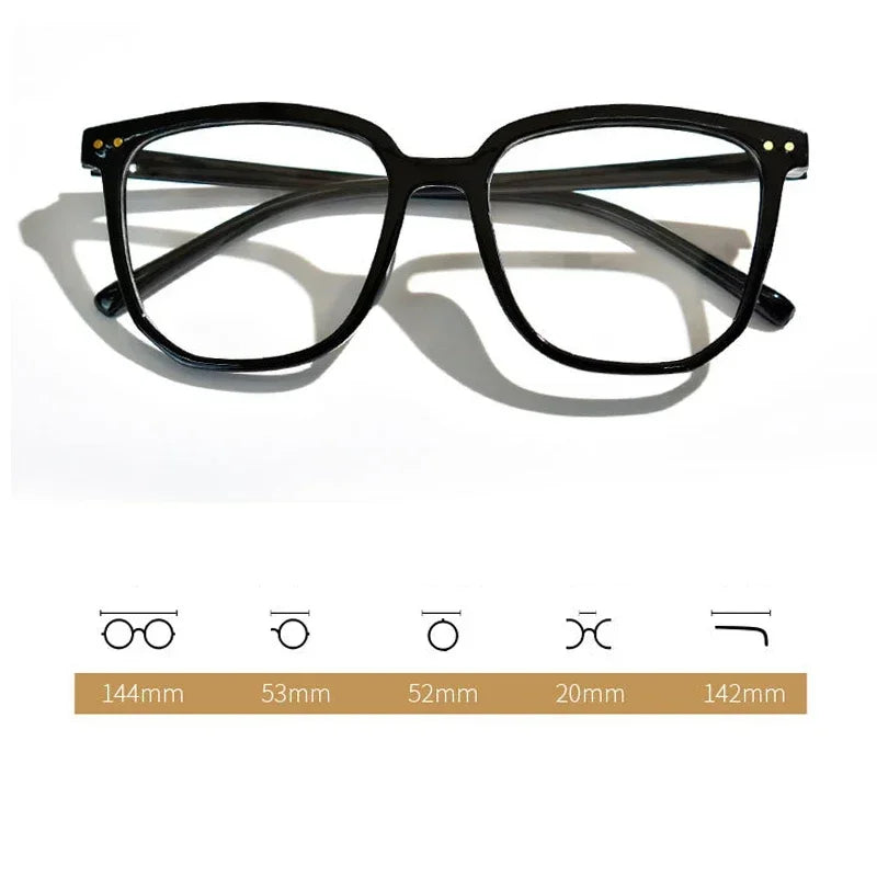 Women Stylish Oversized Reading Glasses Unisex Large Frame