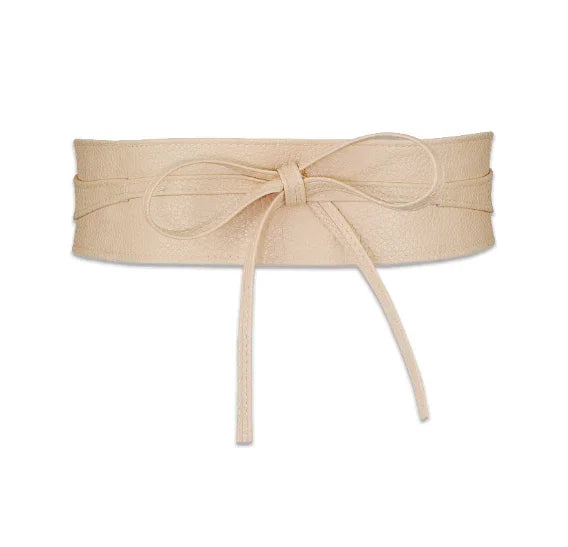 Women Belt for Dress Leather Bowknot Wide Belts