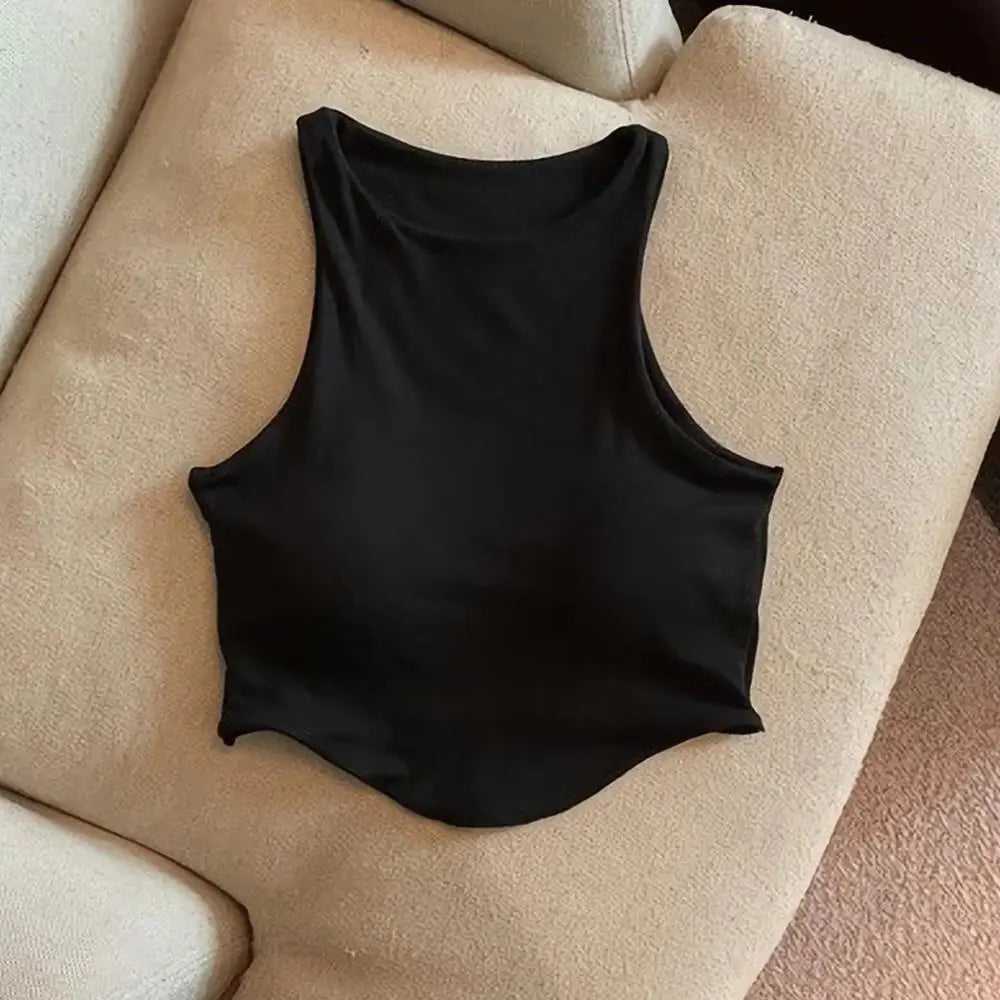 Summer Women Tank Tops Camisole  With Padded Bra