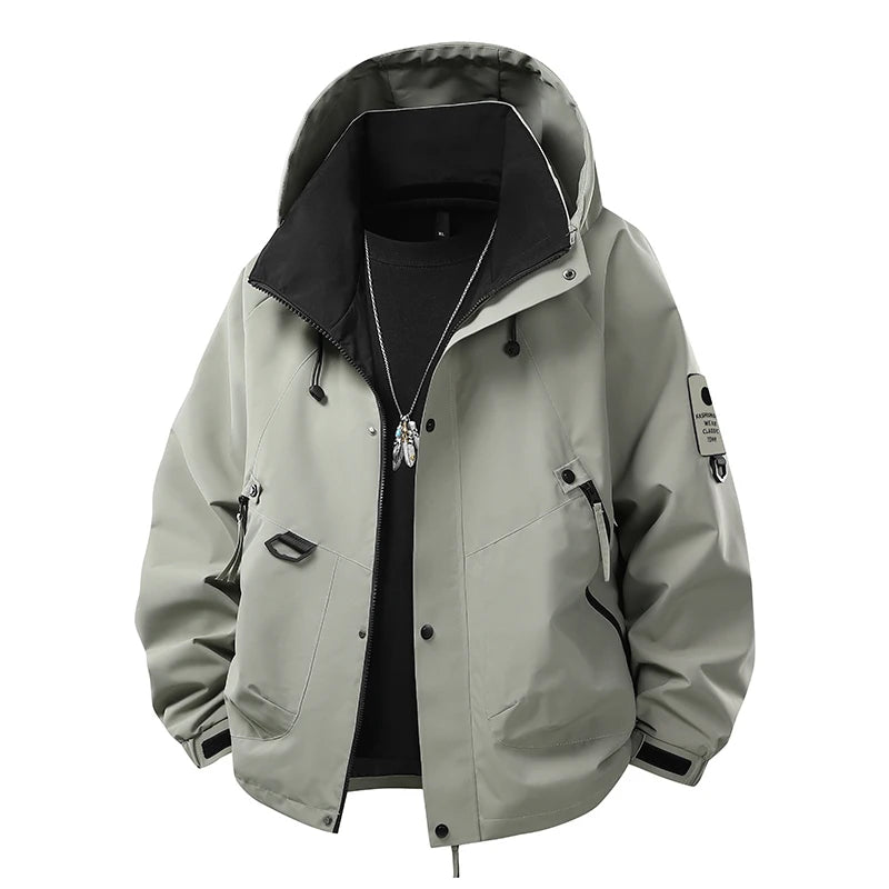 Men's Windbreaker Jacket  Casual Coat for Camping