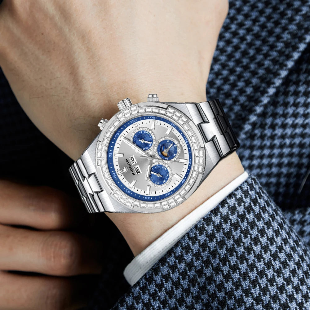 Men's Mechanical Watch  Waterproof Luminous Stainless Steel Strap watch