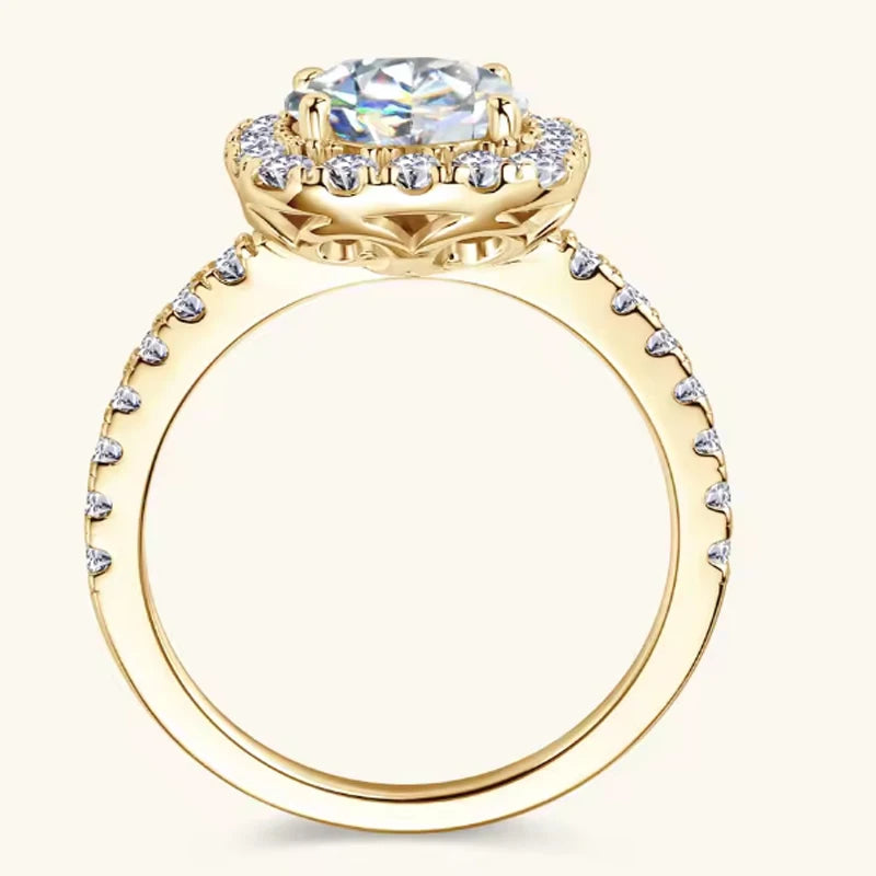 sterling silver 18K white gold ring
