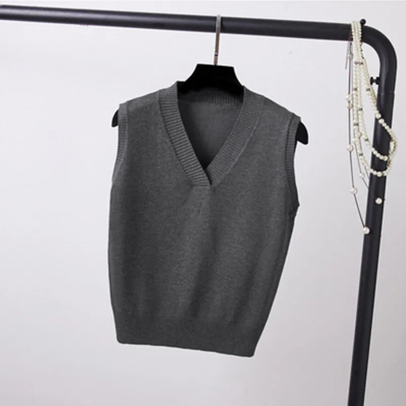 New sweater vest women sleeveless knitwear