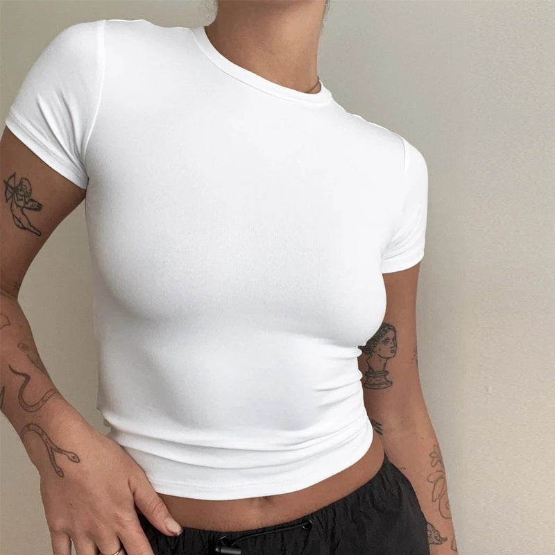 Short Sleeve T-shirt Slim Fit Tops