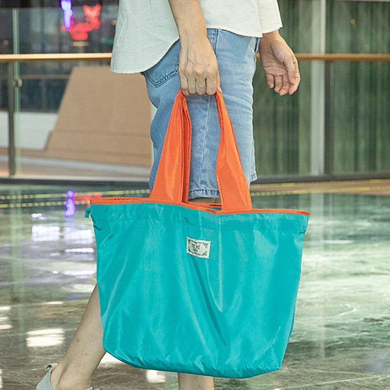 Women Fashion Shopping Bag Eco Large Polyester Beach Bag