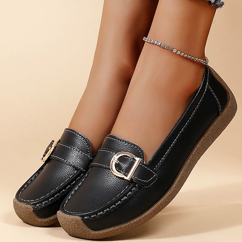 Woman Shoes New Low Heels Casual White Shoes