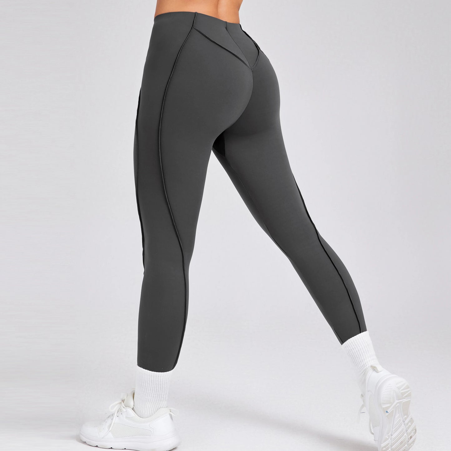 Women Nude Straps Yoga Pants Squat Proof