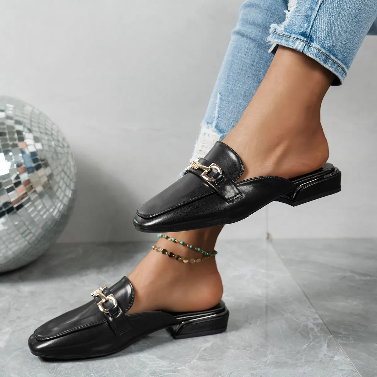 Women Slippers Beach  Big Size Sandals Round Toe  Slides