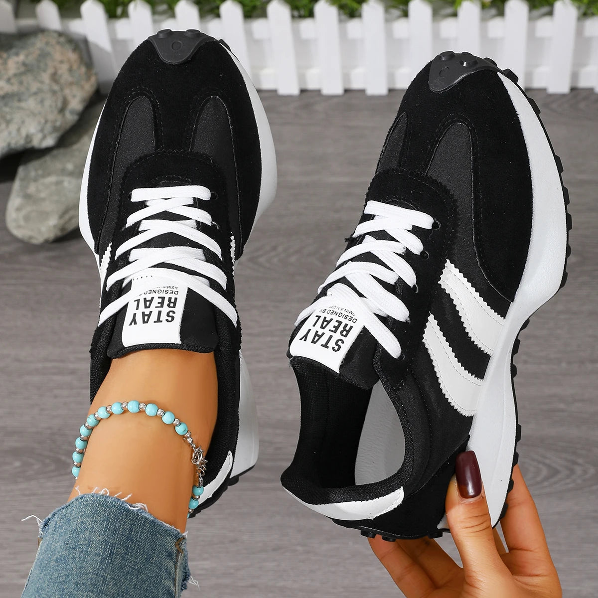 Women Sneakers Spring New Luxury Flat Comfortable Slip on Soft Trend Sneakers
