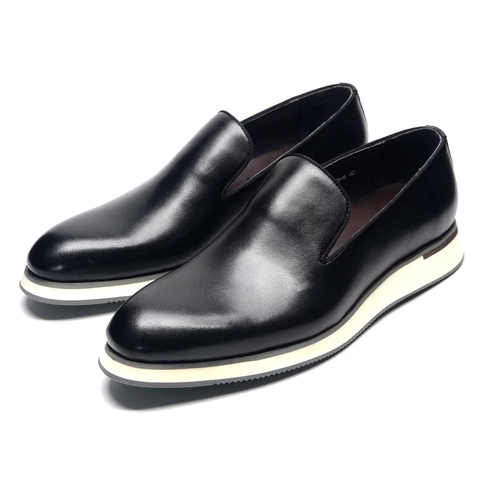 Classic Genuine Leather Loafer Shoes for Men