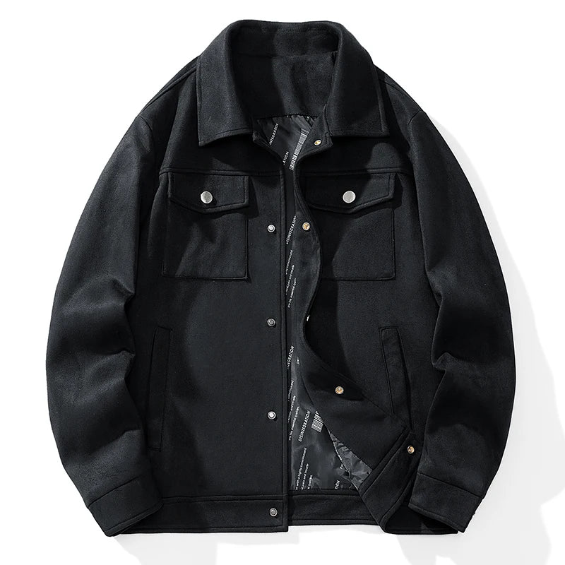 Suede Jacket Men Fashion  Coats