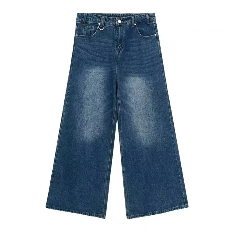 Men's Baggy Straight Leg Wide Leg Jeans