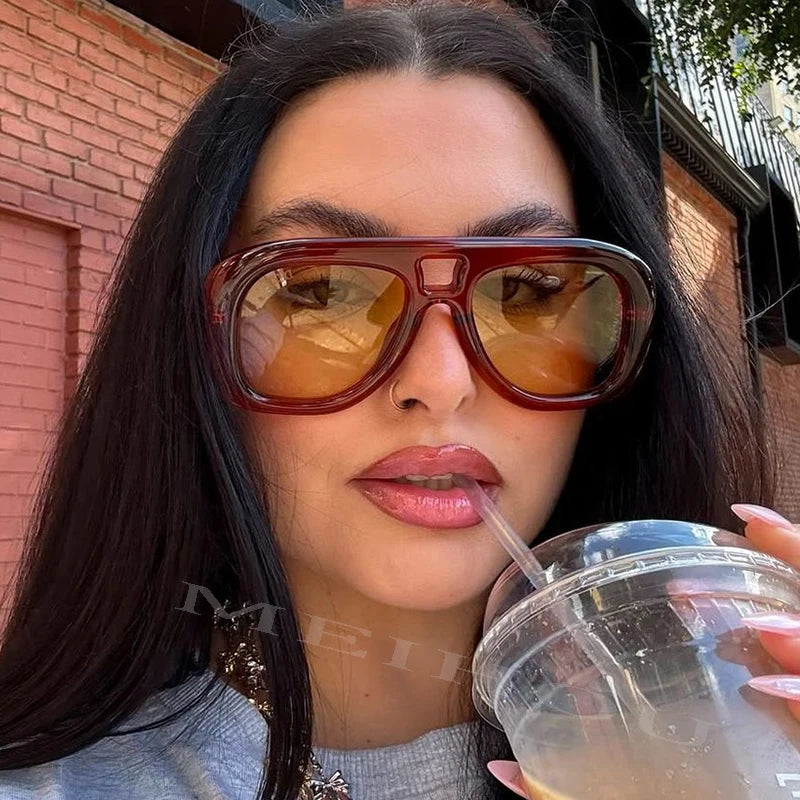 Women's Vintage Square Sunglasses