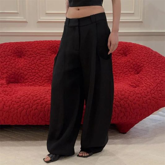 Women's pants New low waisted straight leg pants