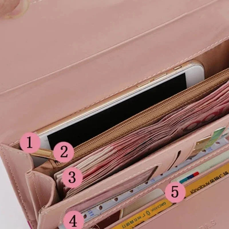 KISMIS Wallets for Women Cute Pink Pocket Womens Wallets