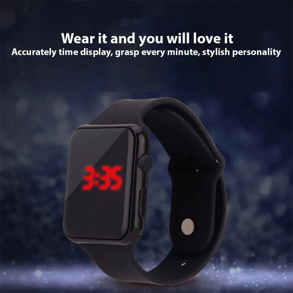 Simple Digital Watch for Men Women Fashion Sport LED Electronic Watch