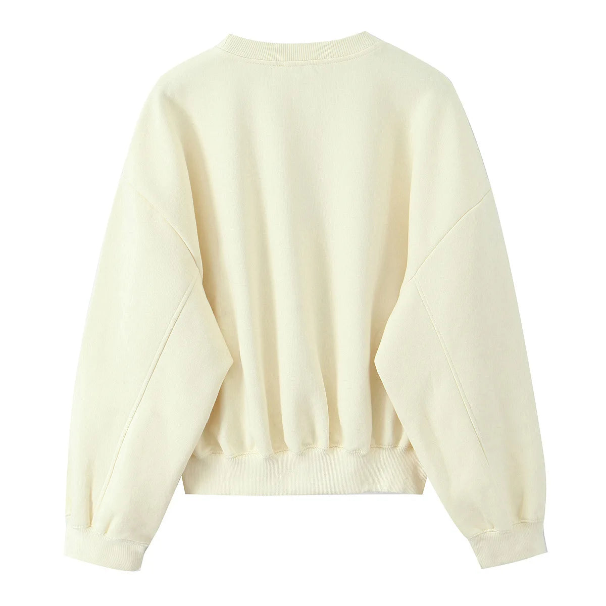 Women's Solid Simple Sweatshirt Crew Neck Long Sleeve Sweatshirts