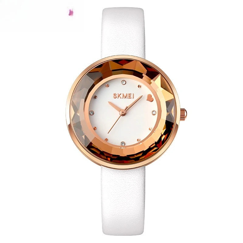 Women's Quartz Watch Screw-Down Crown