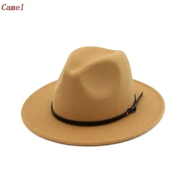 Men / Women Vintage Wide Brim Hat Church Party