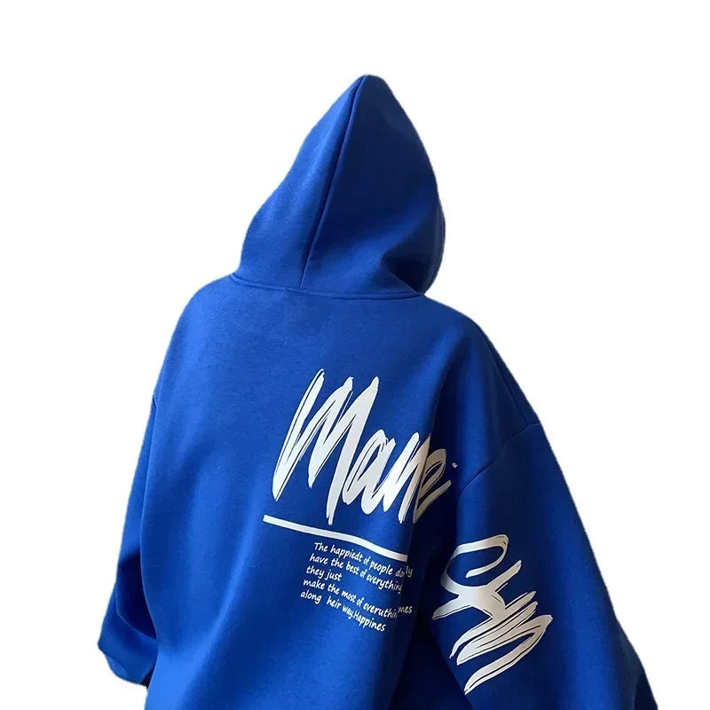 Oversized Hoodie White With Hat