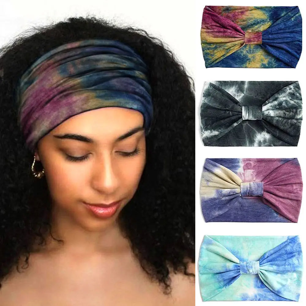 Criss Cross Yoga Twist Turban Wide Knotted Headbands