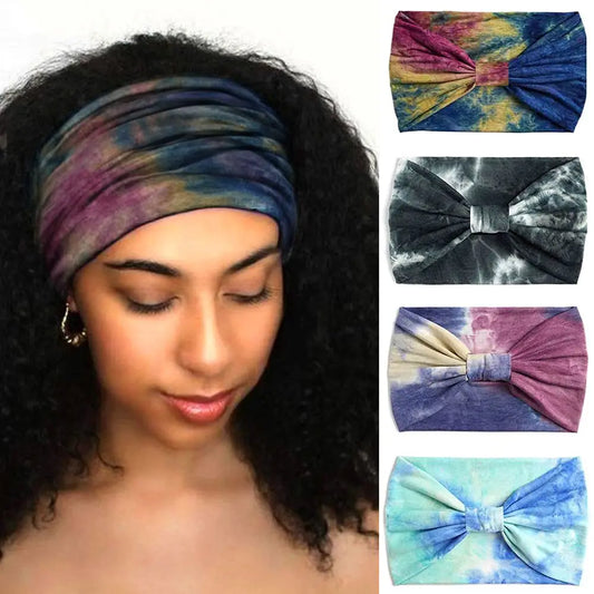 Criss Cross Yoga Twist Turban Wide Knotted Headbands