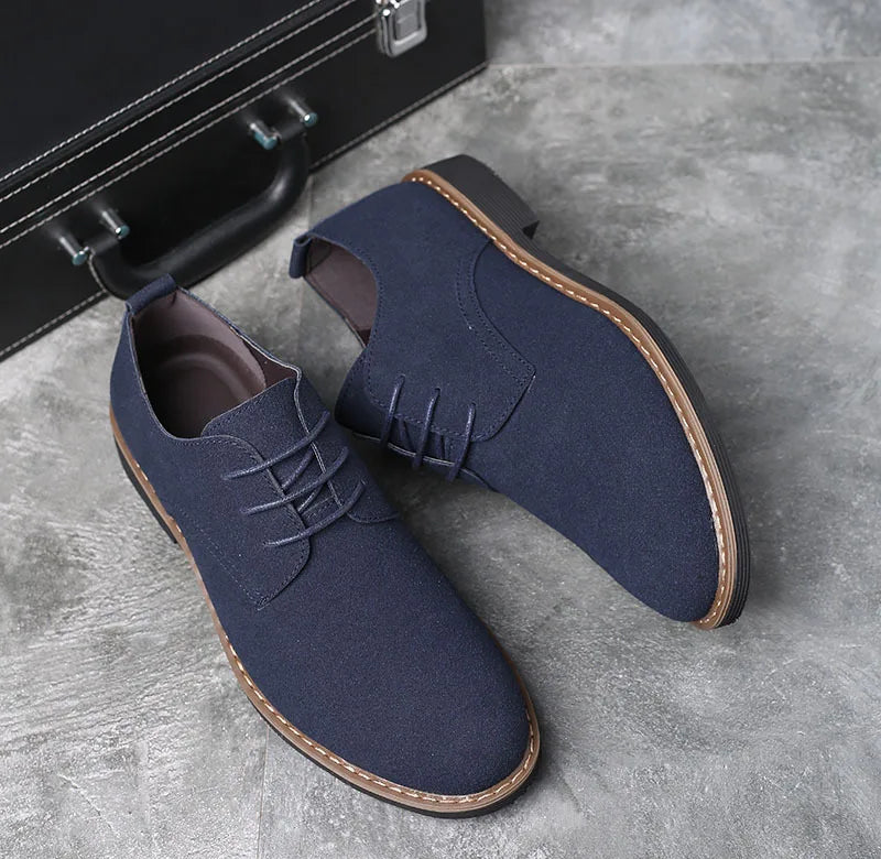 Men's Dress Shoes  Leather Suede Casual Men Shoes