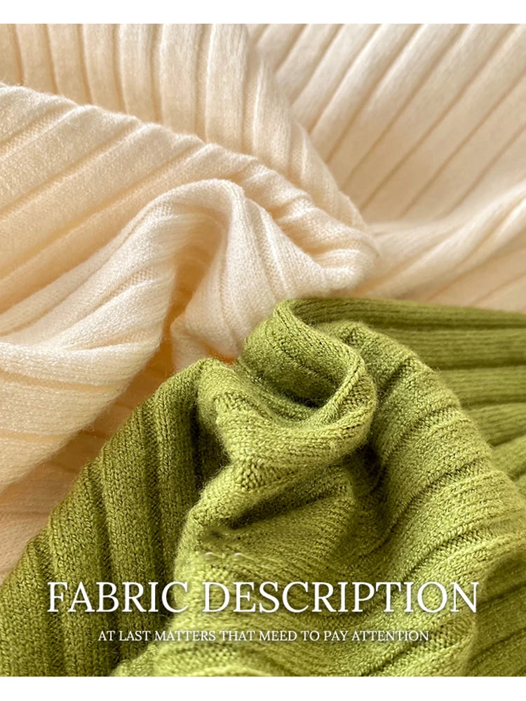 Knitted Women Sweater O-neck Button Pullovers Spring