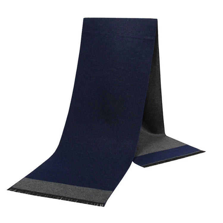 Cashmere Shawl Luxury Brand Scarf Soft Keep Warm Outdoor Grey Knit Neckerchief