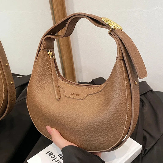 Women Underarm Bag Half Moon Saddle Shoulder Bags