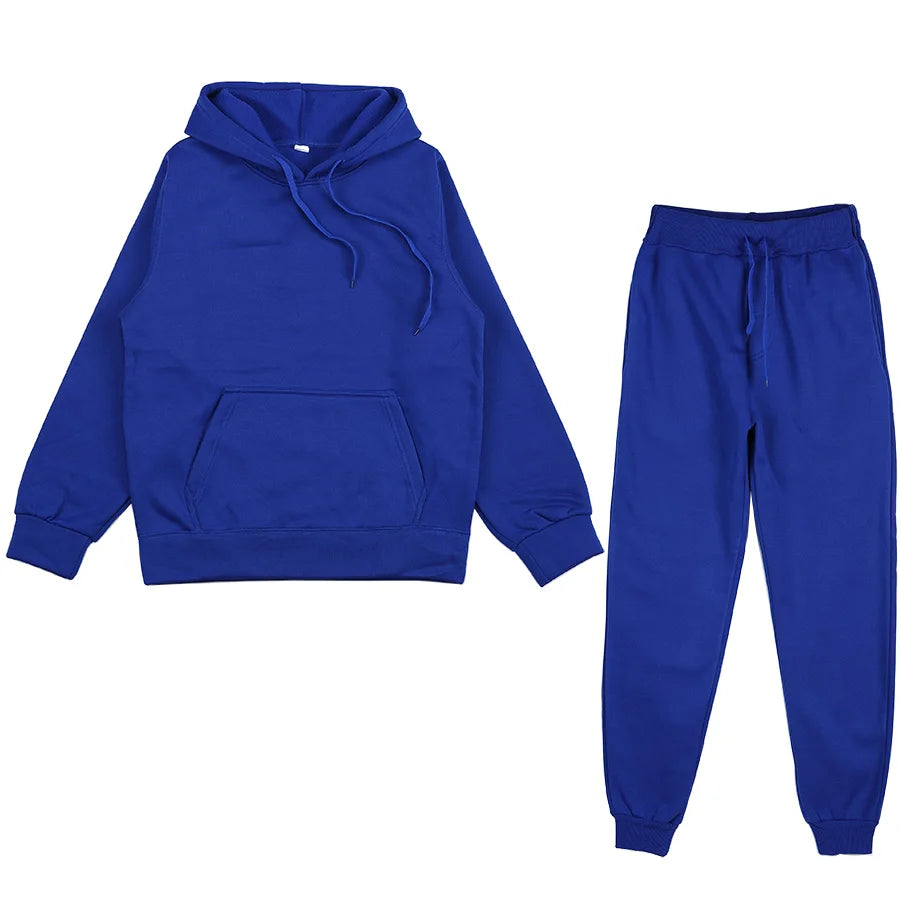 Women Warm Hoodie Sweatshirts And Long Pant