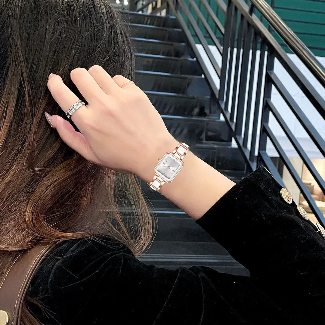 Light Luxury Simple Beauty High Quality Stainless Steel Waterproof Wristwatches