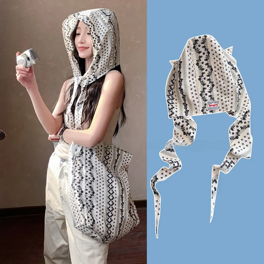 Women's Beach Vacation Hat Scarf